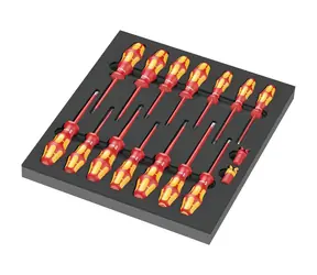 WERA 9711 Šroubováky VDE v pěnové vložce set 1 - 16 dílný
