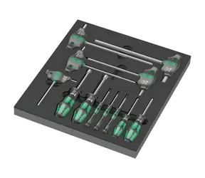 WERA 9713 Šroubováky Hex v pěnové vložce set 1 - 12 dílný