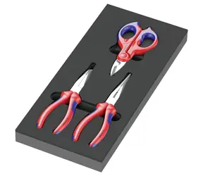 WERA 9781 Kleště KNIPEX v pěnové vložce set 2 - 3 dílný