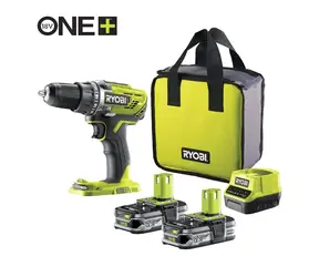 Ryobi R18DD3-215S / Aku Vrtací šroubovák / 18V / 13mm sklíčidlo / 2x 1.5Ah