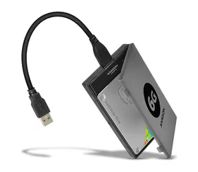 AXAGON ADSA-1S6, USB 3.2 Gen 1 - SATA 6G UASP HDD/SSD adaptér vč. 2.5" pouzdra