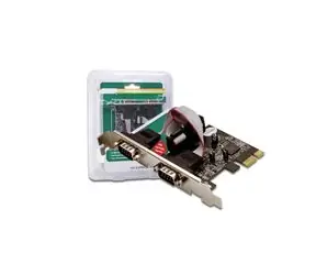 DIGITUS Adaptér PCI Express x1 2xseriový port, +low profile