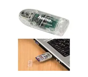 Hama čtečka SDHC/microSDHC, USB