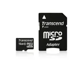 Transcend Micro SDHC karta 16GB Class 10 + adaptér