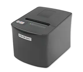 Qoltec 50256 Tiskárna účtenek černá / pokladní / termotiskarna / 250 mm za s / USB / LAN