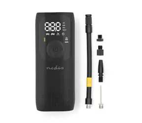 Nedis PAAC10BK / Dobíjecí vzduchový kompresor / 0.1 - 10.3 Bar / měříč tlaku 