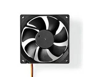 Nedis DCFAN9225BK černá / Ventilátor / DC / 92 mm / 3-Pin / 26.7 dBA 