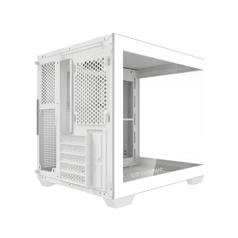 darkFlash C275P bílá / mATX / bez ventilátorů / 1x USB 3.0 & 2x USB-A / průhledná bočnice / bez zdroje