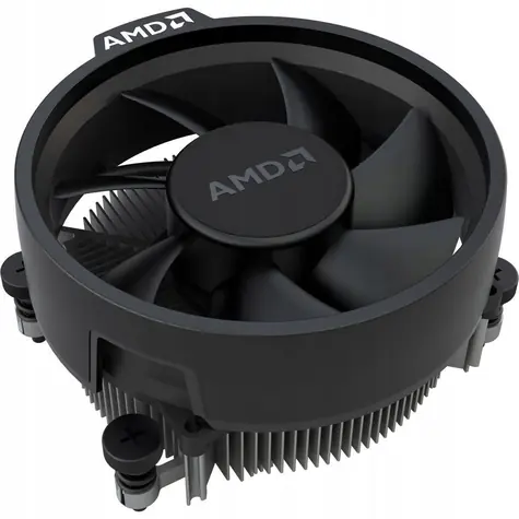 AMD Wraith Stealth černá / Chladič CPU / Socket AM4, AM5 / 65 W / 9,5 cm ventilátor