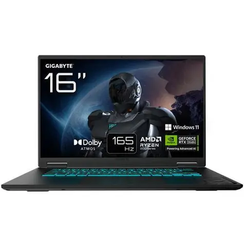 Gigabyte GAMING A16 3VHK3DE894SH černá / Herní notebook / 16