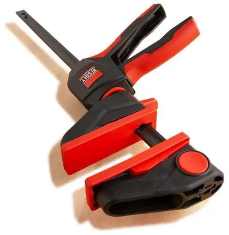 Bessey EZ360-15 černá, červená / Jednoruční svěrka / otočná rukojeť 360° / 150 x 80 mm / upínací síla 1400 N