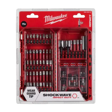 Milwaukee Shockwave / Sada bitů / 75 ks