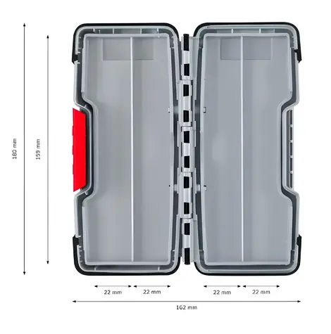 Bosch PRO Tough Box malý / Organizér / na příslušenství k nářadí / 43 × 87 × 210 mm