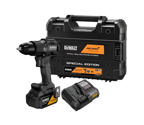 DeWalt DCD86MP1T-QW McLaren / Aku příklepová vrtačka / 18V / 5.0 Ah / nabíječka / Kufr