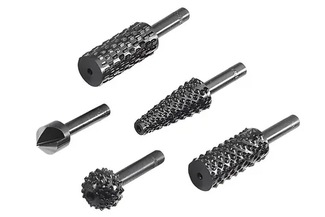 Wolfcraft Sada rašplí a záhlubníků O 12,5/14/12 mm / Sada nástrojů / 3 ks