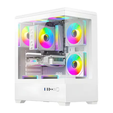 darkFlash C365 bílá / Skříň / E-ATX / ATX / M-ATX / ITX / 5× 120 mm ventilátor / Tvrzené sklo