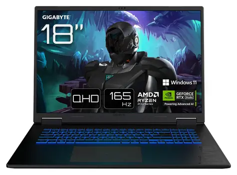GIGABYTE GAMING A18 3VHK3DEC64SH černá / Notebook / 18