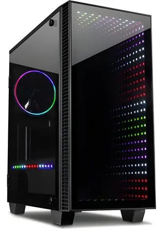Inter-Tech X-608 Infinity Micro / Skříň / Tower / mATX / Tvrzené sklo / 120 mm RGB ventilátor