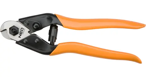 NEO TOOLS 01-512 / Nůžky na dráty a ocelová lanka / délka 19 cm
