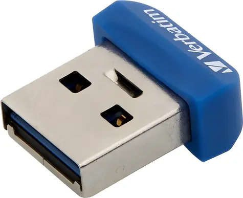 Verbatim Store 'n' Stay Nano modrá / Flash disk / 64 GB / USB 3.2 Gen 1 / čtení 80 MB/s / zápis 25 MB/s