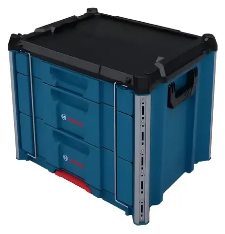 BOSCH L-BOXX Contractor Drawer 3 / Šuplíkový regál / 3 zásuvky / nosnost 50 kg / 432x559x476 mm