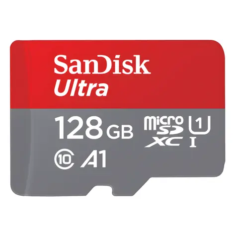 SanDisk Ultra microSDXC 128GB + adaptér / Paměťová karta / Class 10 / UHS-I / A1 / čtení: až 140 MB/s