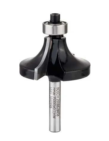 BOSCH Zaoblovací fréza na dřevo 31,8x60 mm / Fréza / Stopka 6 mm / Poloměr výřezu 12,7 mm