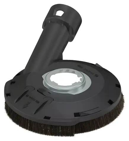BOSCH Odsávací kryt 115/125 mm (2608000881) / Odsávací kryt / Pro úhlové brusky / Klíč SAG