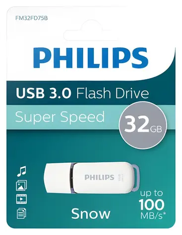 Philips Snow Edition 32GB šedá / Flash disk / USB 3.0