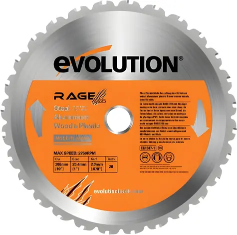Evolution RAGE EVO-255-MULTI / Pilový kotouč / TCT / 255 mm / 28 zubů