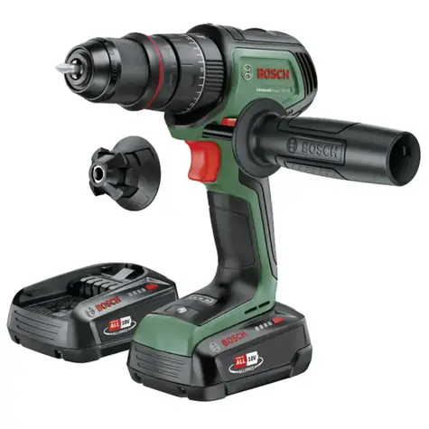 Bosch AdvancedImpact 18V-80 zelená / Aku příklepová vrtačka / QuickSnap / 82 Nm / 2x 2,5 Ah / kufr