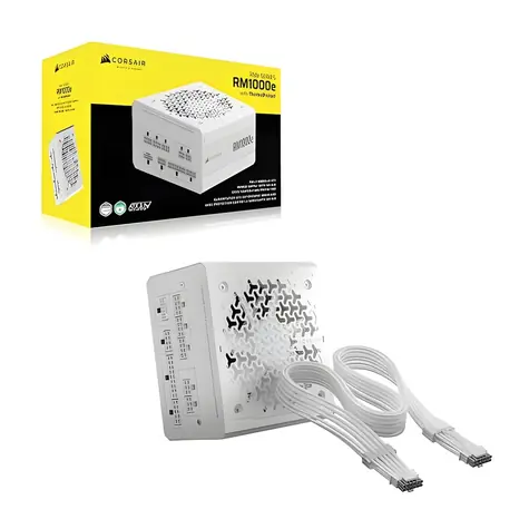 Corsair RM1000e 3rd Gen bílá / Zdroj / ATX 3.1 / 1000W / Cybenetics Platinum / 120mm / Modulární