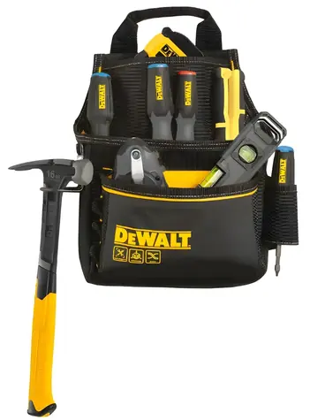 DeWalt Pracovní pás s kapsami / Pracovní pás / 12 kapes / kovová spona