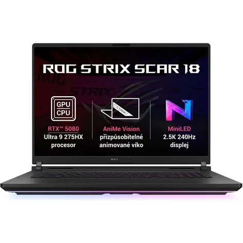 ASUS ROG Strix SCAR 18 (2025) černá / 18