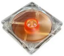 AKASA AK-183-L2B Amber / ventilátor 120x120x25mm / ultratichý / 2x kuličkové ložisko / redukce na 4pin