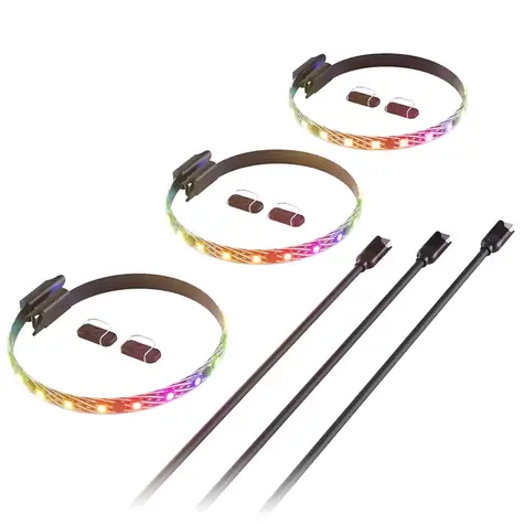 Hyte LS10 LED Strip x 3 černá / LED pásek / 20x LED / Nexus Link