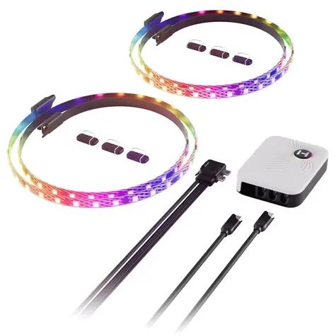 Hyte LS30 LED Strip x 2 + Nexus Portal černá / LED pásek / 62x LED / Nexus Link 