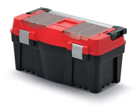 PROSPERPLAST Kufr na nářadí ATOP PLUS červená / 55 x 26.7 x 27.7 cm