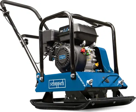 Scheppach HP 1800 S / Vibrační deska / 4.8 kW / 23000N / 4200 úderů-min / 55 x 44 cm deska / 25m/min pojezd / benzinový 