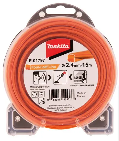 Makita E-01797 struna nylonová 2.4mm 15m oranžová