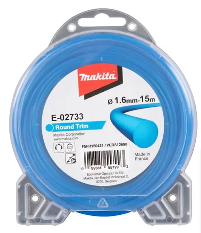 Makita E-02733 struna nylonová 1.6mm 15m modrá