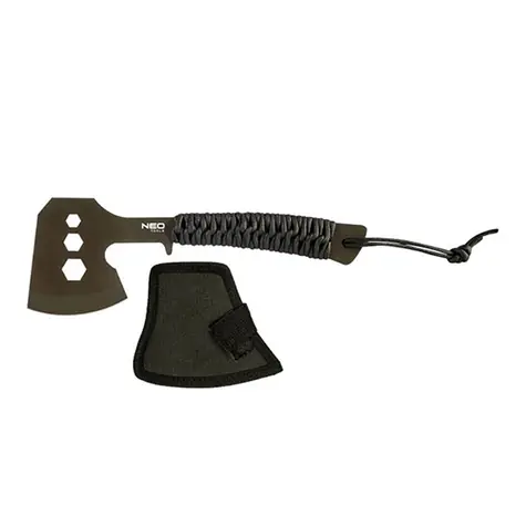 NEO TOOLS 63-118 / Kempingová sekera / celková hmotnost 266g / délka sekery 26cm