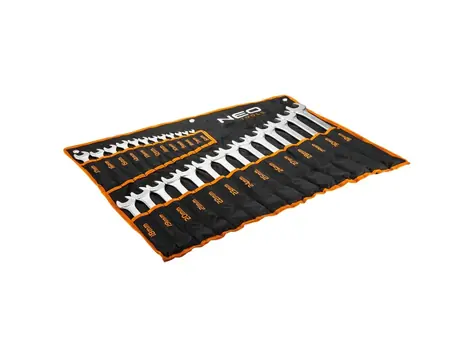 NEO TOOLS 09-754 / Sada očkových klíčů / 6-32mm / z chrom-vanadiové oceli