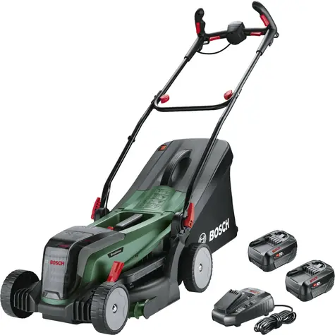 Bosch UniversalRotak 18V-37-550 / Aku sekačka na trávu / 36V / Šířka záběru 37 cm / Koš 40 L / 2x 4Ah aku 
