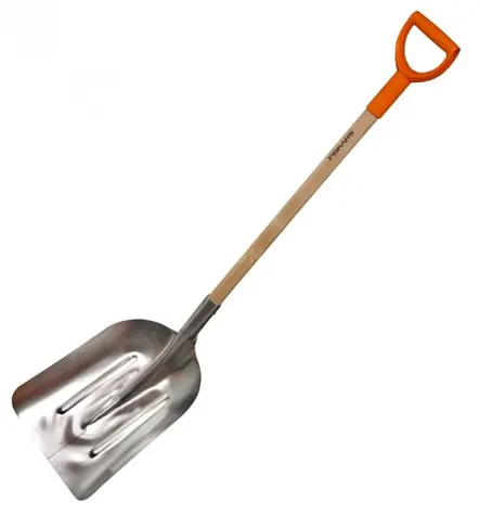 Fiskars 1001637 Ergonomic - ocelová lopata šedá / 125 cm