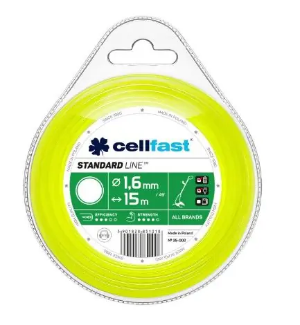 CELLFAST 35-002 STANDARD struna kulatá 1.6 mm x 15 m