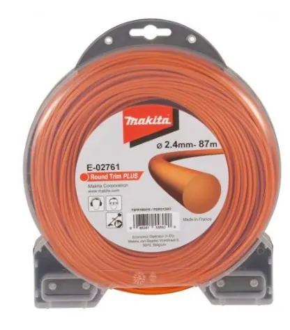 Makita E-02761 Struna nylonová kulatá 2.4mm 87m oranžová