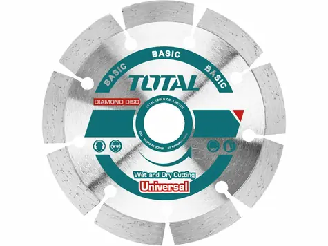 TOTAL-TOOLS TAC2111253 / Řezný kotouč segmentový diamantový / 125 x 22.22 mm  