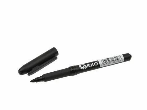 GEKO Permanentní popisovač černý s jemným hrotem 