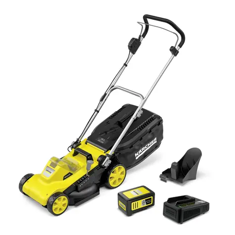 Kärcher LMO 3-18 Battery Set / Aku Sekačka na trávu / 18V / šířka záběru 34 cm / koš 35 l / 5.0 Ah